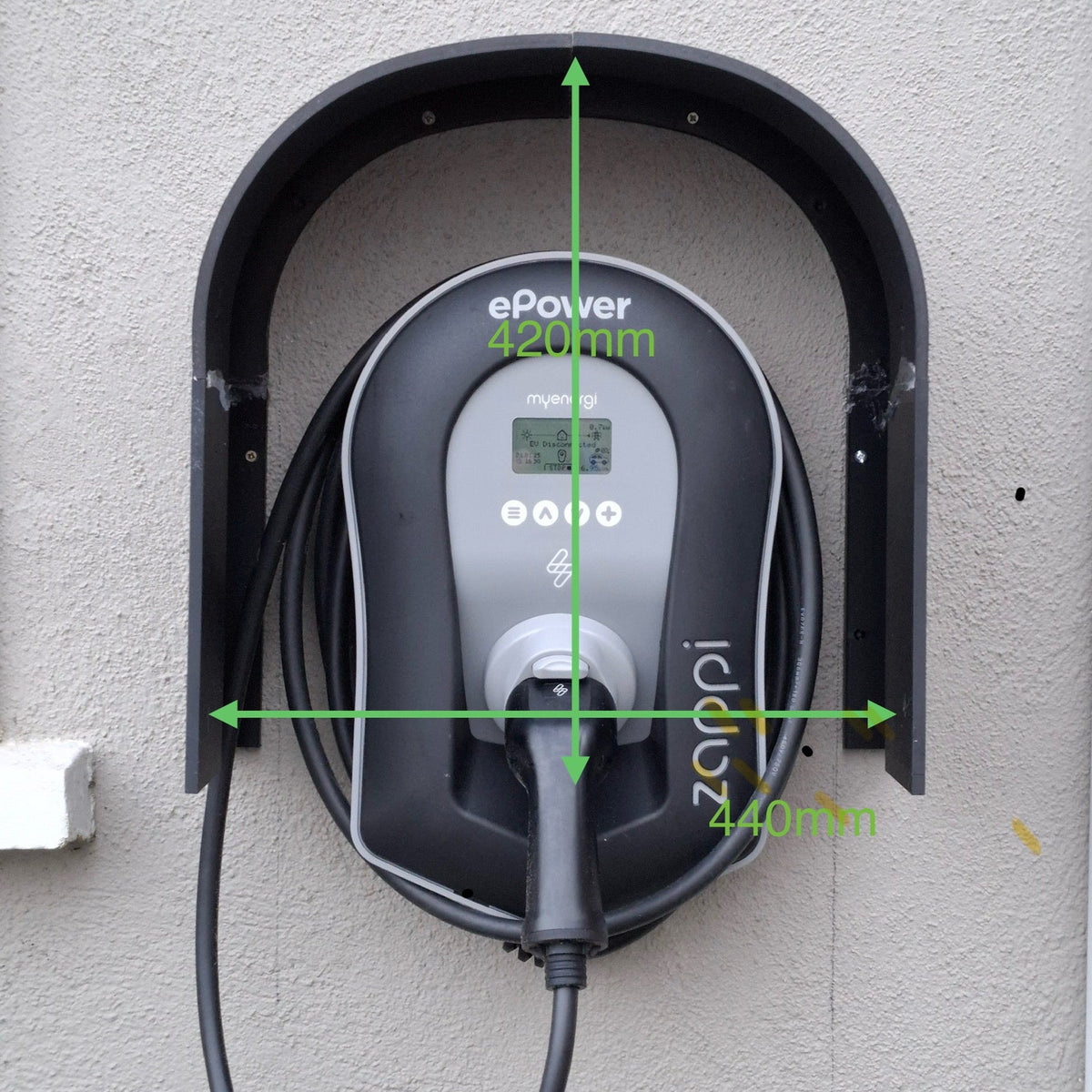 PETG EV Charger Canopy: Home Charger Shade (440mm x 420mm)