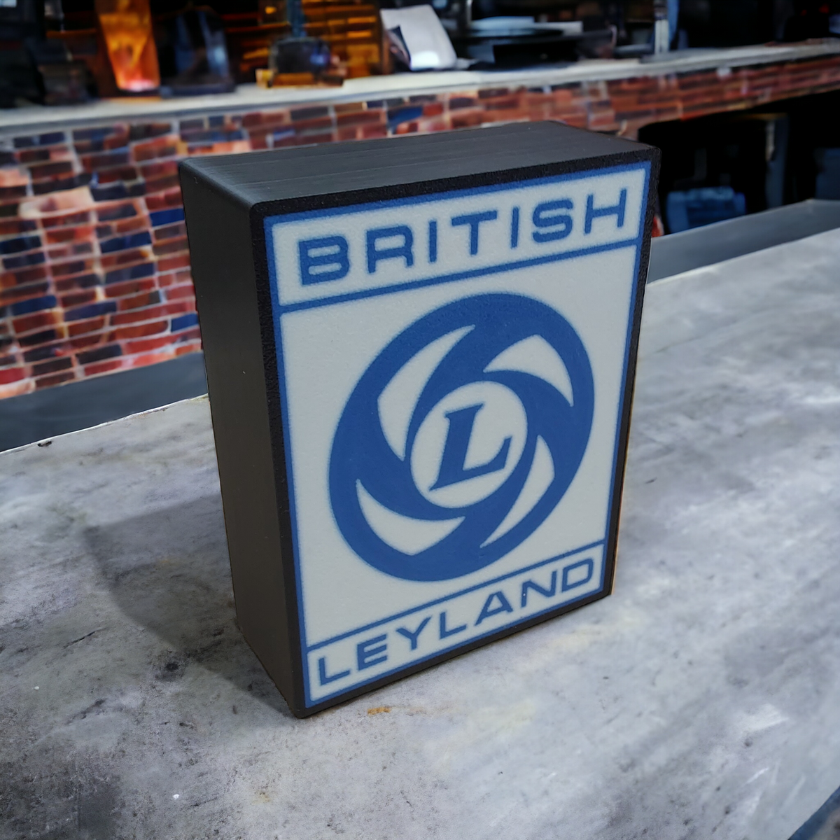 Vintage British Leyland Light Box: Automotive Collector's Item