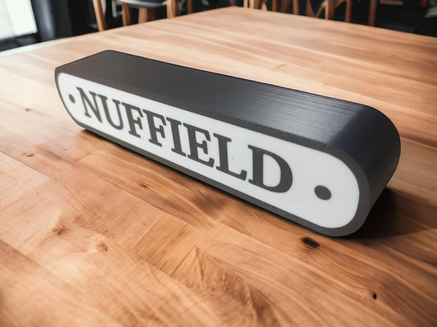 Nuffield Tractor Logo Lightbox: Vintage Automobilia Collector's Item