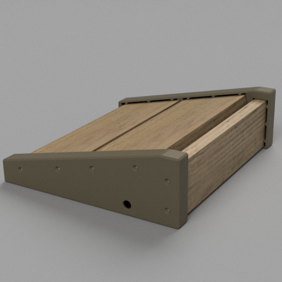Custom Guitar Pedal Board Ends for 18mm Wood