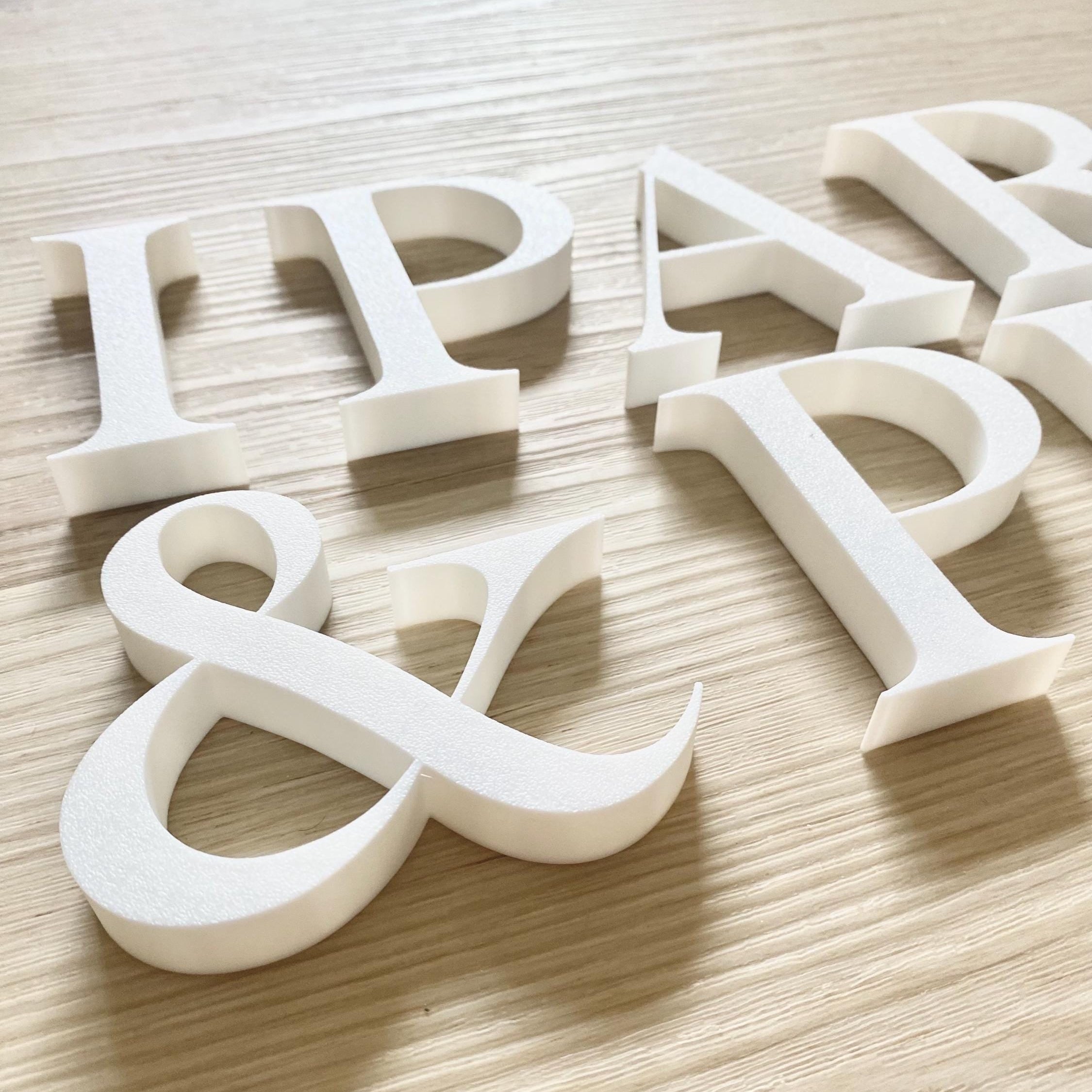 Custom 3D Printed Lettering – Personalized Wall Letters | 50–300mm | S ...