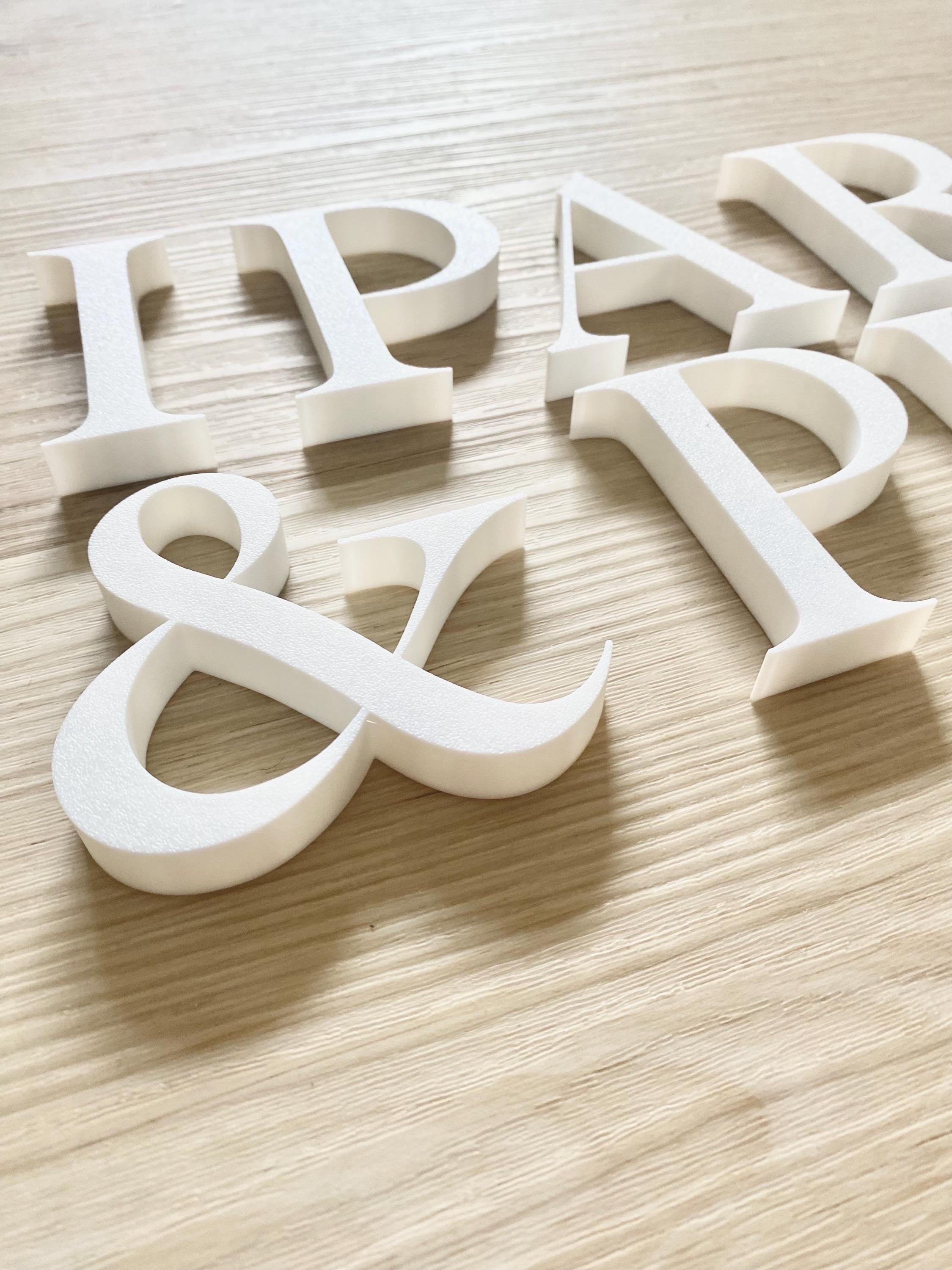Custom 3D Printed Lettering – Personalized Wall Letters | 50–300mm | Self Adhesive | Custom Fonts | Home Décor Signs | Nursery & Business