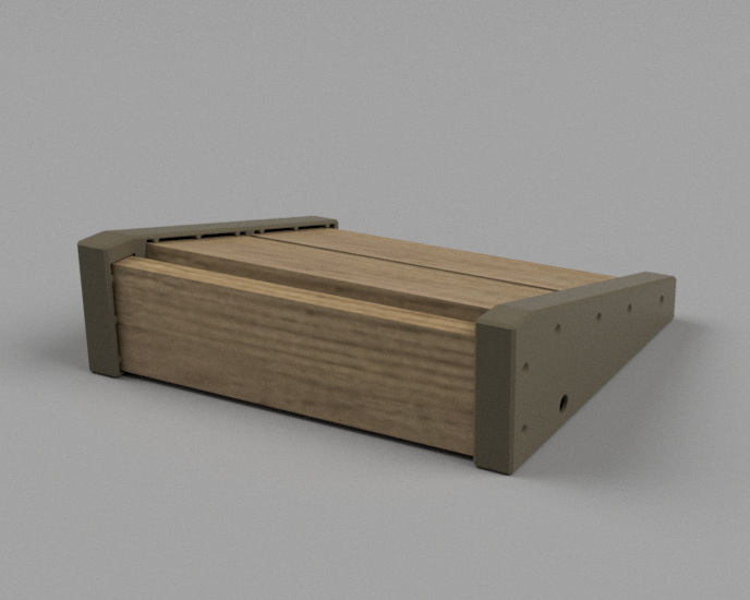 Custom Guitar Pedal Board Ends for 18mm Wood