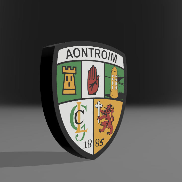 Antrim GAA Lightbox | 3D Printed GAA Memorabilia | Antrim GAA gift.