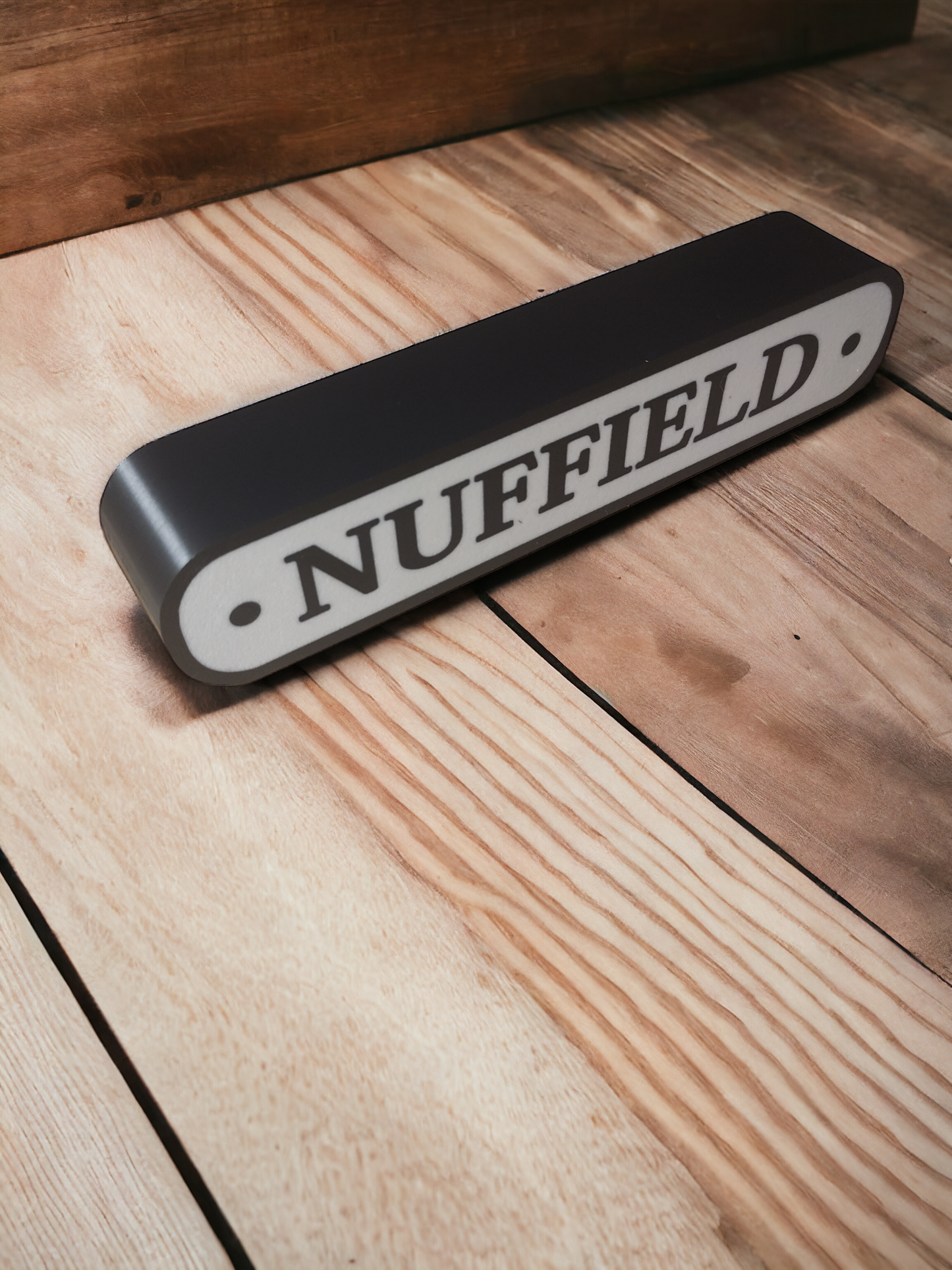 Nuffield Tractor Logo Lightbox: Vintage Automobilia Collector's Item