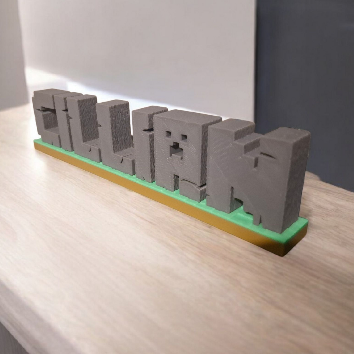 Personalised Minecraft Name Plate | Gamers collectable | Gaming memorabilia | Minecraft Sign | Fully Customisable Name Plate.