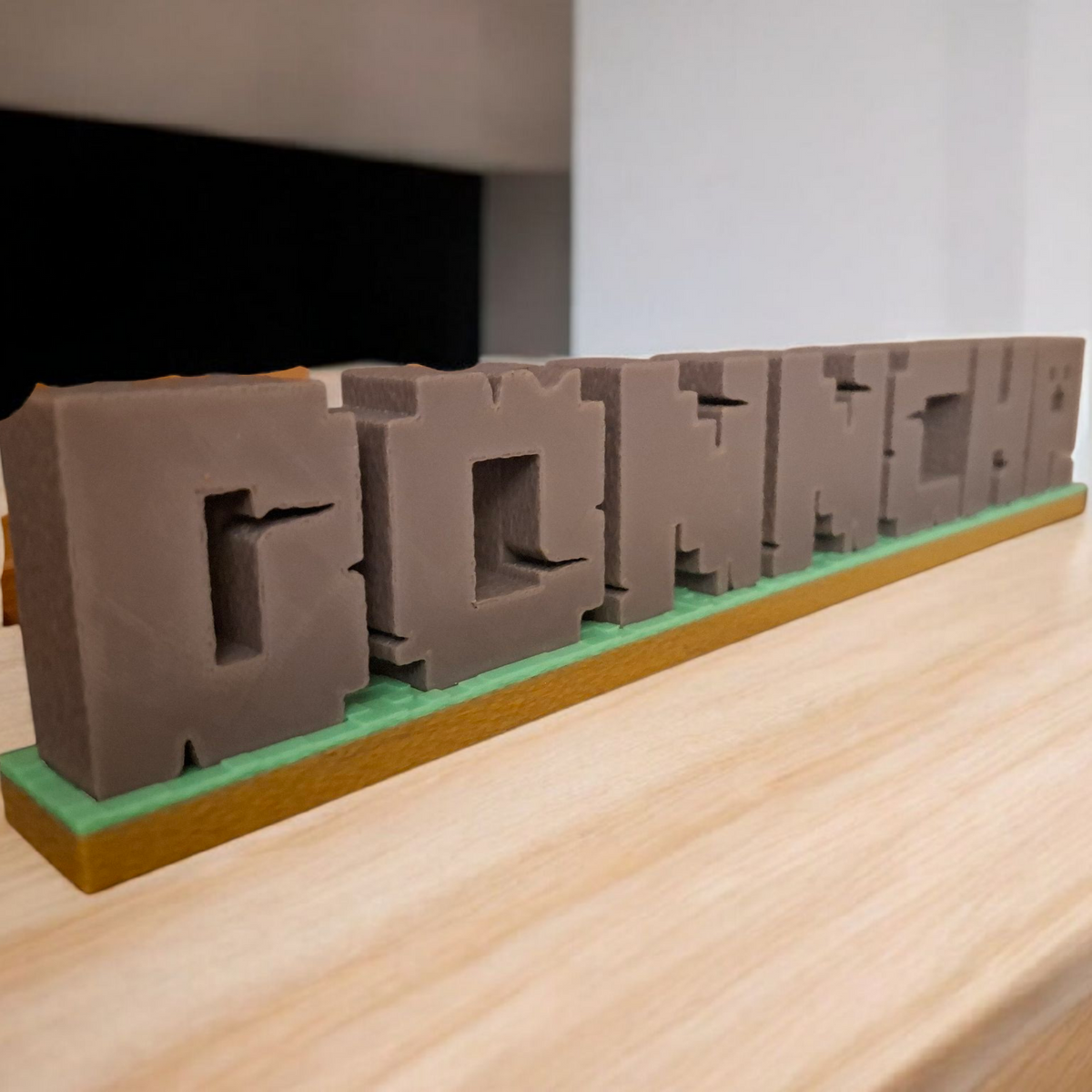 Personalised Minecraft Name Plate | Gamers collectable | Gaming memorabilia | Minecraft Sign | Fully Customisable Name Plate.