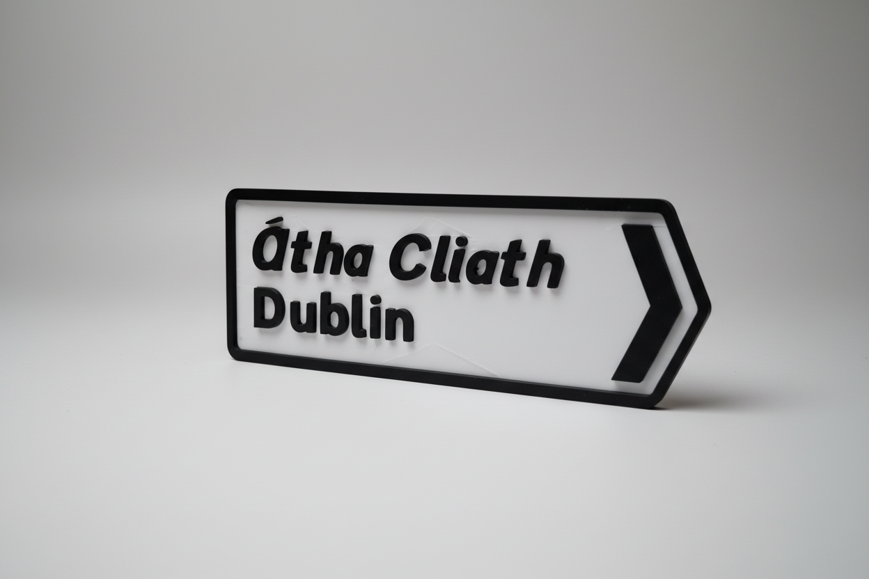 Custom Irish Road Sign