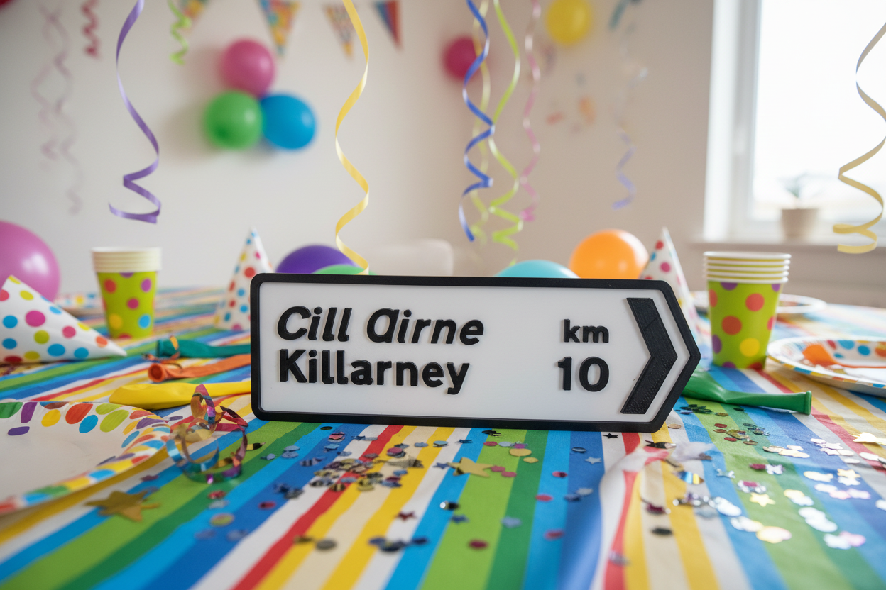Custom Irish Road Sign