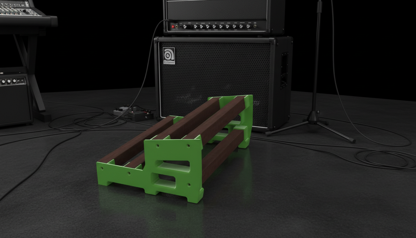 3D Printed Guitar Pedal Board Ends: Custom DIY Design | Now offering a custom pattern option.